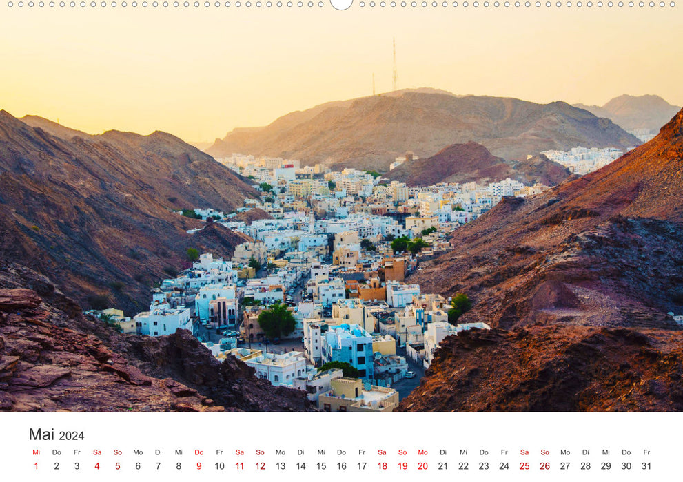 Oman - désert, mer et culture. (Calendrier mural CALVENDO 2024) 