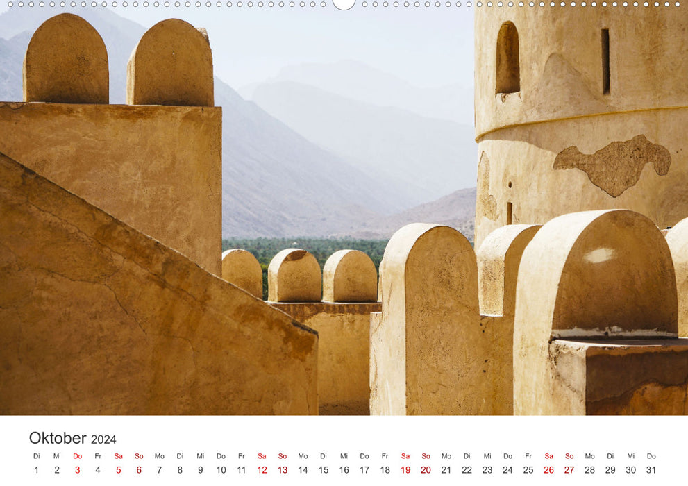 Oman - désert, mer et culture. (Calendrier mural CALVENDO Premium 2024) 