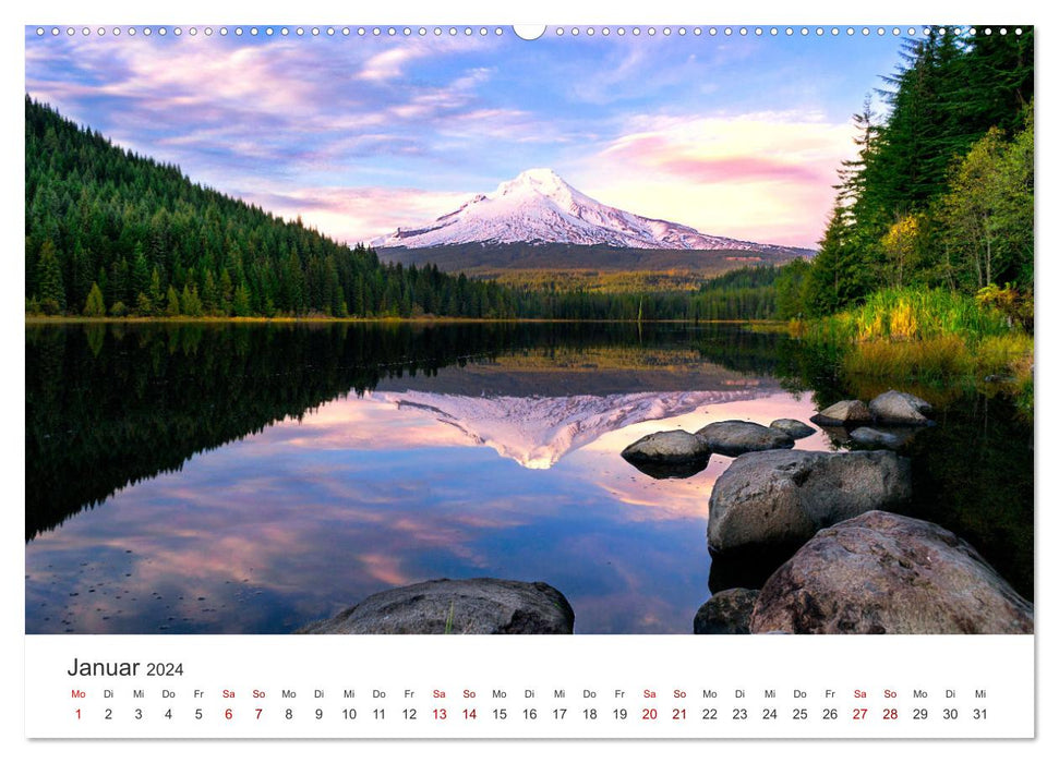 Oregon – La magnifique côte ouest américaine (Calvendo Premium Wall Calendar 2024) 