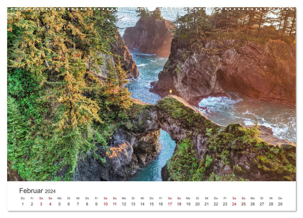 Oregon – La magnifique côte ouest américaine (Calvendo Premium Wall Calendar 2024) 