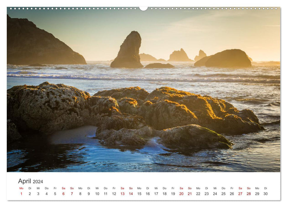 Oregon – La magnifique côte ouest américaine (Calvendo Premium Wall Calendar 2024) 