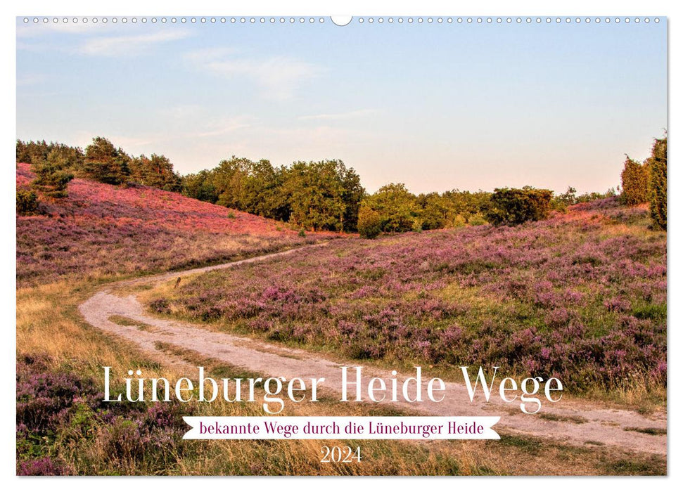Lüneburger Heide Wege (CALVENDO Wandkalender 2024)