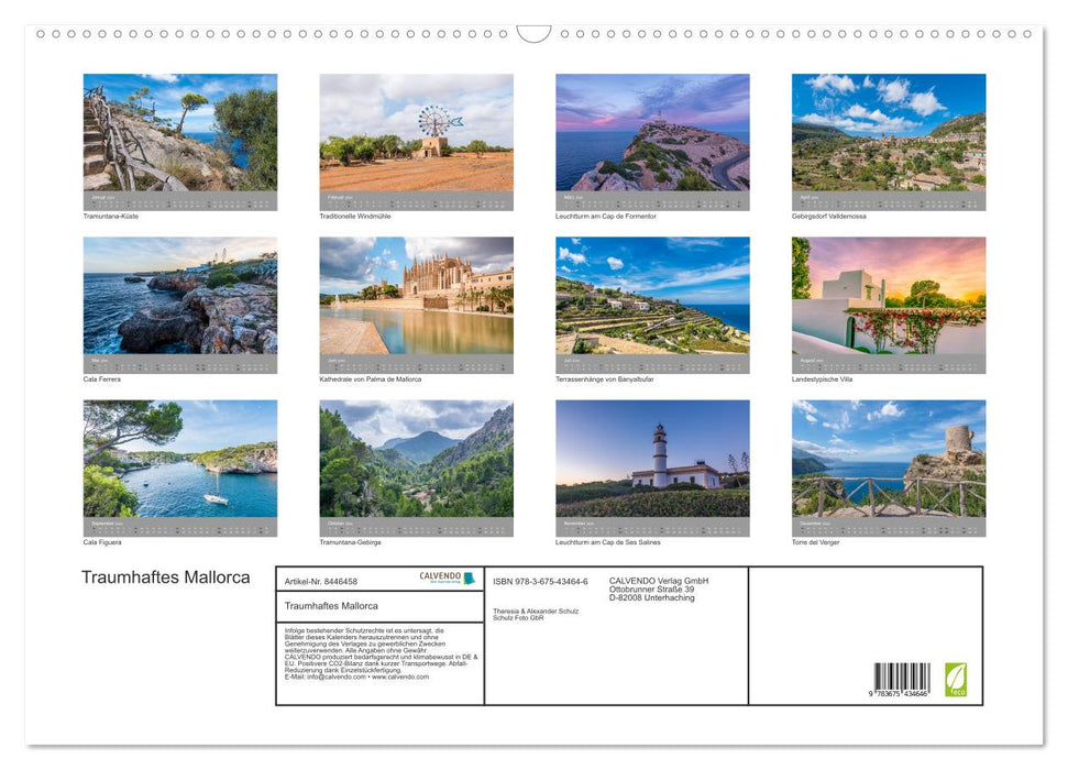 Traumhaftes Mallorca 2024 (CALVENDO Wandkalender 2024)