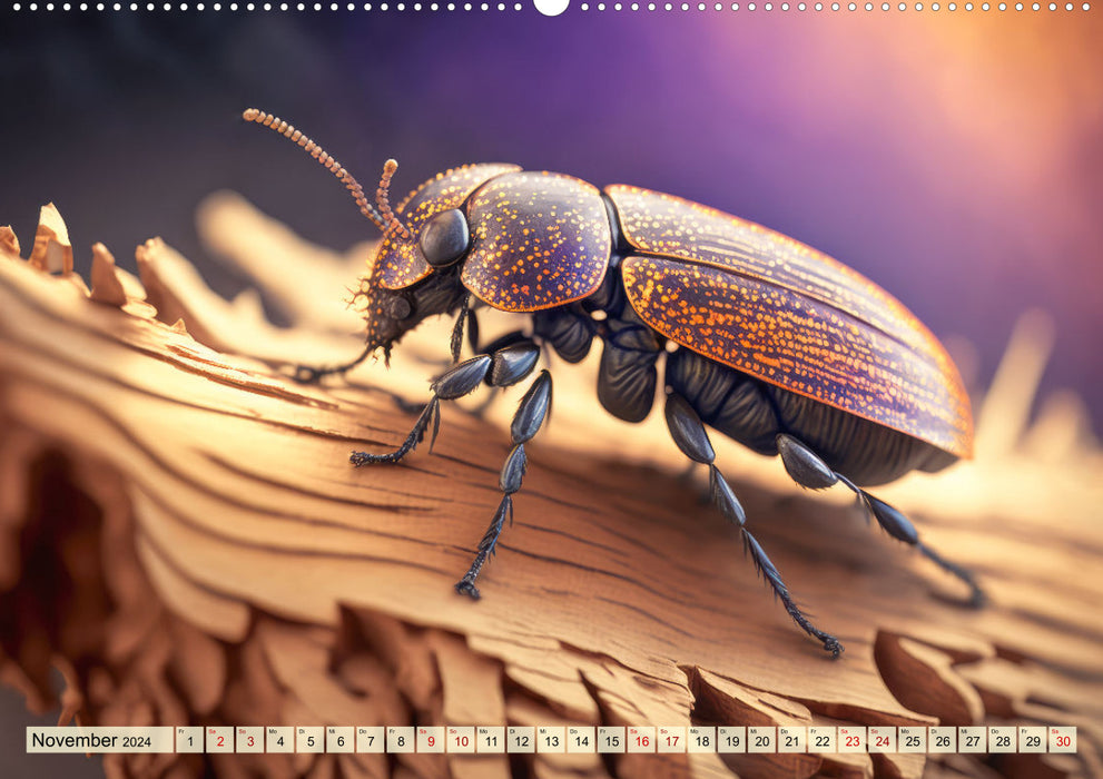 Des insectes vraiment gros (Calendrier mural CALVENDO Premium 2024) 