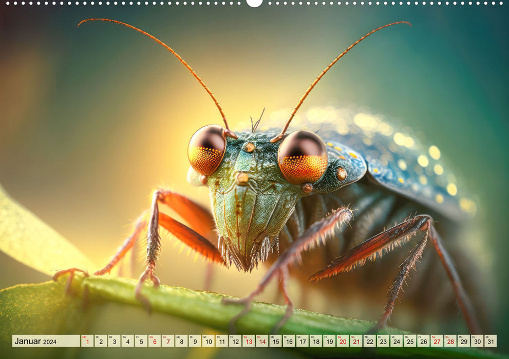 Insekten ganz gross (CALVENDO Premium Wandkalender 2024)