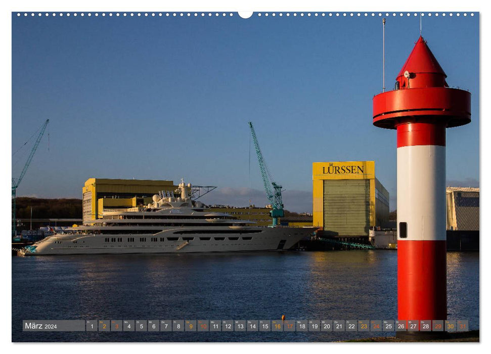 Bremen-Nord - maritim und angenehm (CALVENDO Premium Wandkalender 2024)
