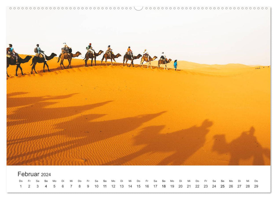 Das farbenfrohe Marokko (CALVENDO Premium Wandkalender 2024)