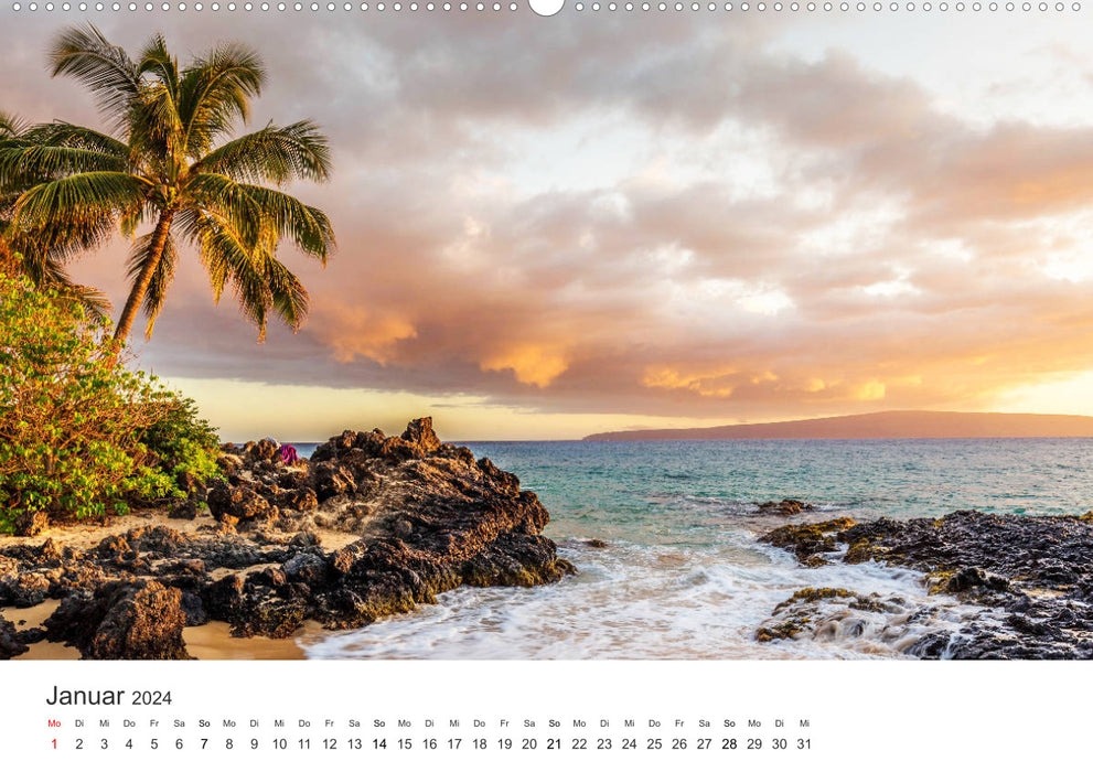 Hawaii céleste (calendrier mural CALVENDO 2024) 