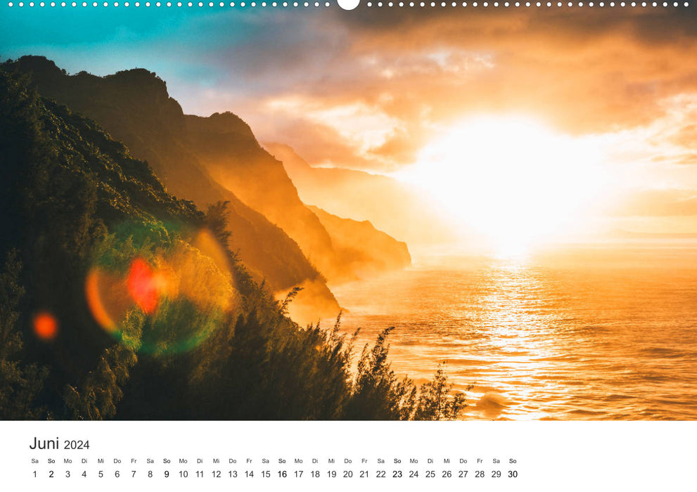 Himmlisches Hawaii (CALVENDO Premium Wandkalender 2024)