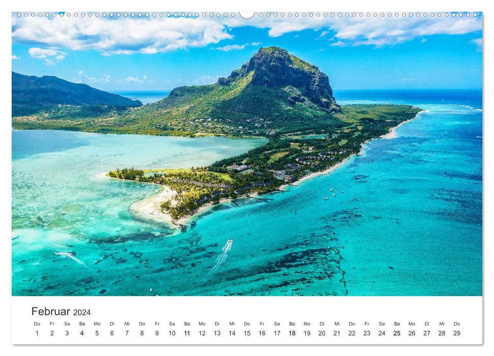 Île Maurice fantastique (Calvendo Premium Wall Calendar 2024) 