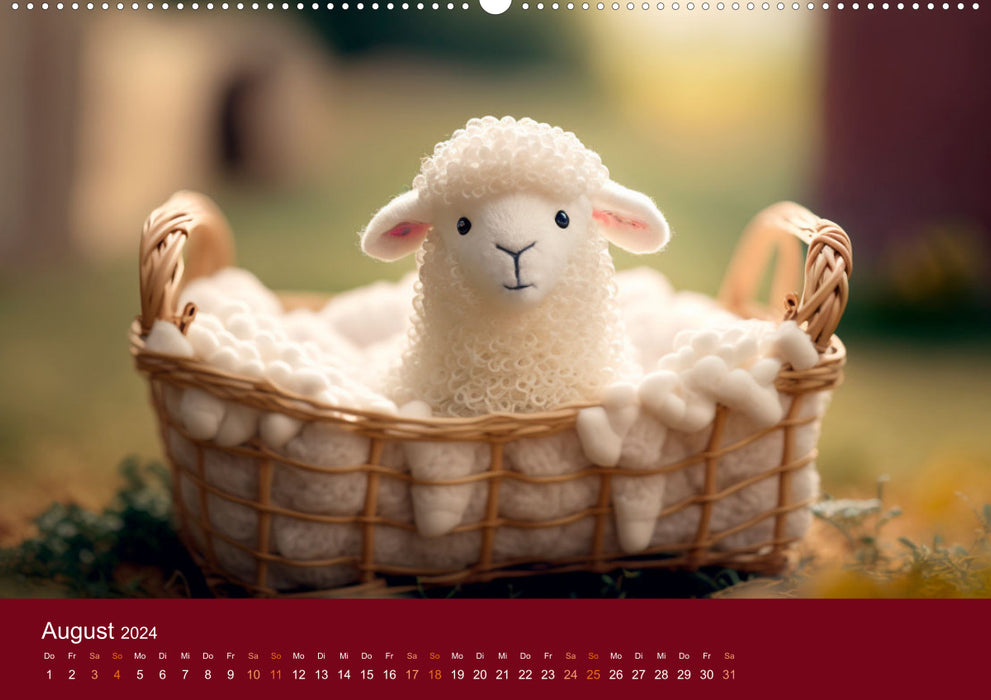 The sheep are loose Woolly prospects (CALVENDO wall calendar 2024) 