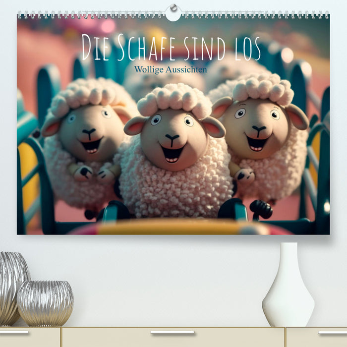 Die Schafe sind los Wollige Aussichten (CALVENDO Premium Wandkalender 2024)