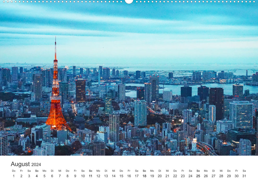 Japan - Land of Contrasts (CALVENDO Wall Calendar 2024) 