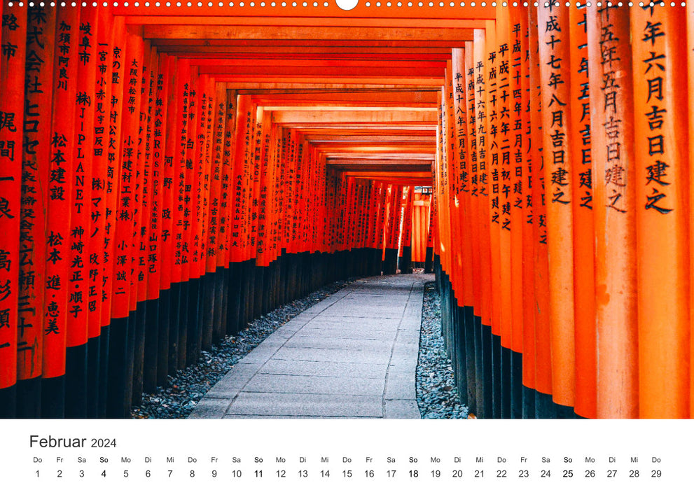 Japan - Land of Contrasts (CALVENDO Premium Wall Calendar 2024) 
