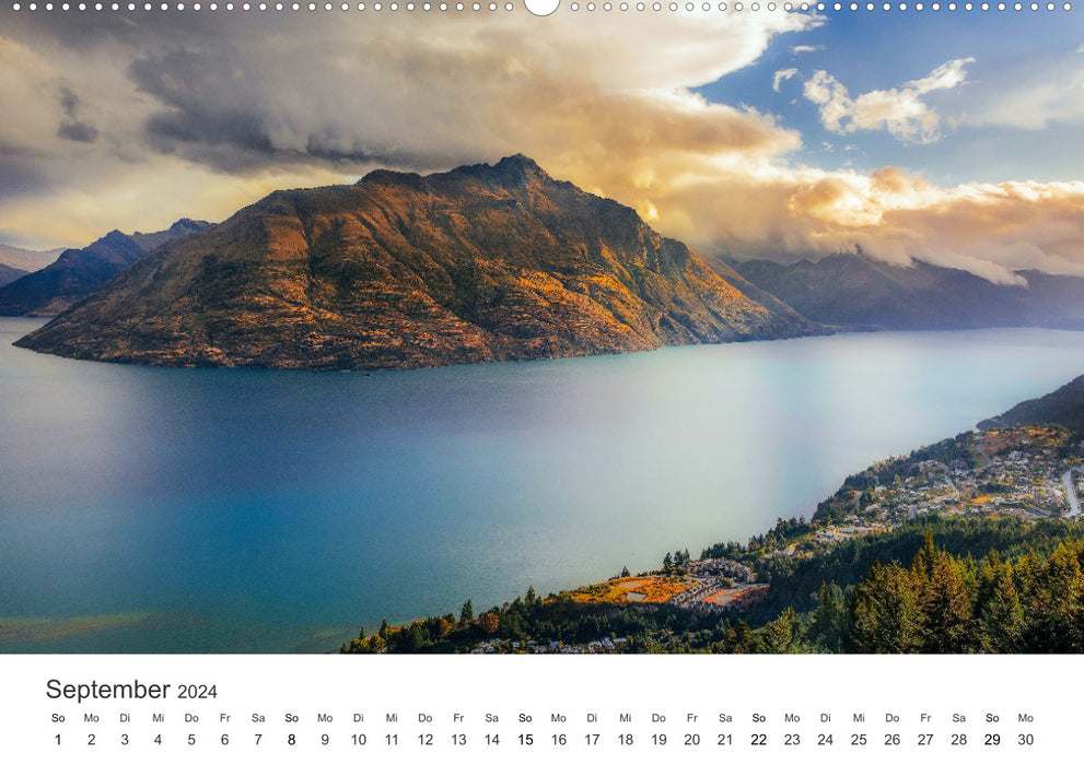 Spectacle naturel Nouvelle-Zélande (Calvendo Premium Wall Calendar 2024) 