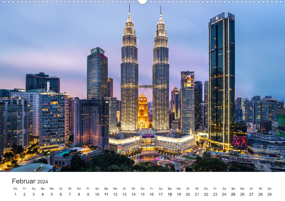 Malaysia - simply unforgettable (CALVENDO Premium Wall Calendar 2024) 