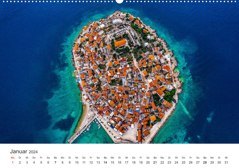 Malerisches Kroatien (CALVENDO Wandkalender 2024)