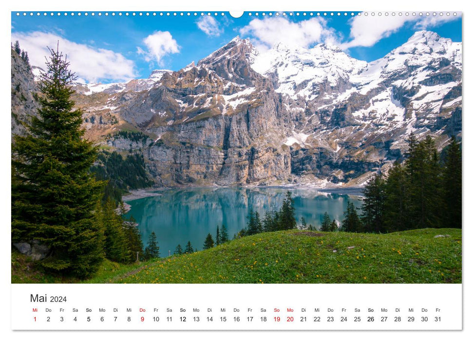 Suisse - l'idylle des montagnes (calendrier mural CALVENDO 2024) 
