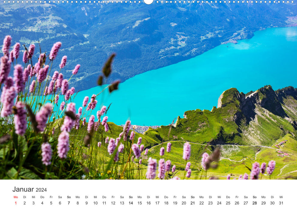 Schweiz - die Bergidylle (CALVENDO Premium Wandkalender 2024)