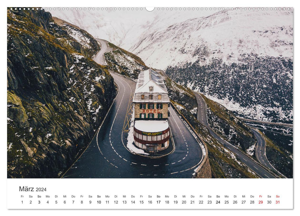 Schweiz - die Bergidylle (CALVENDO Premium Wandkalender 2024)