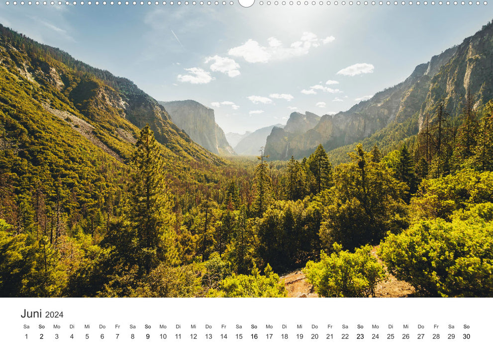 Yosemite - Unique natural spectacles (CALVENDO wall calendar 2024) 