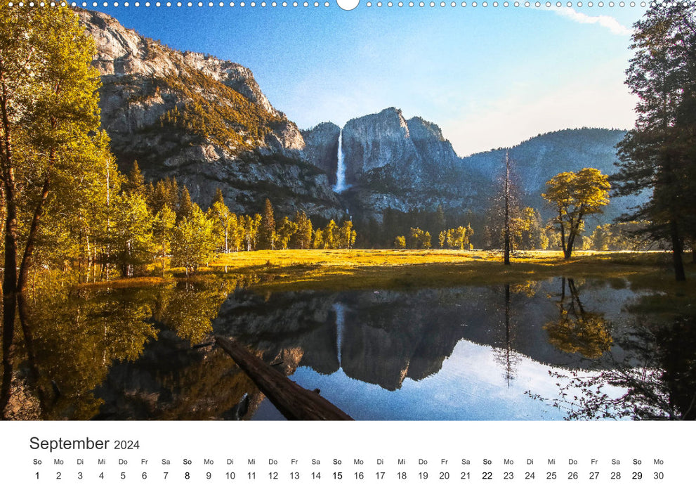 Yosemite - Unique natural spectacles (CALVENDO wall calendar 2024) 