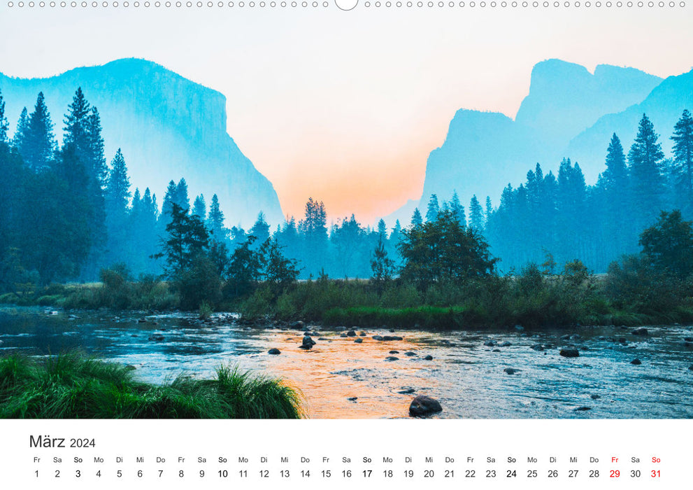 Yosemite - Einzigartige Naturspektakel (CALVENDO Premium Wandkalender 2024)