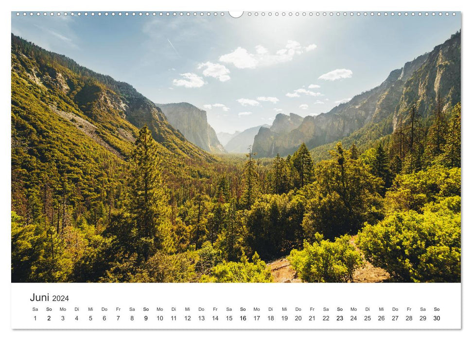 Yosemite - Spectacles naturels uniques (Calvendo Premium Wall Calendar 2024) 