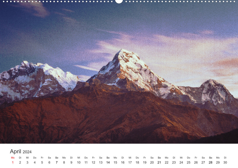 Imposing mountain peaks (CALVENDO wall calendar 2024) 