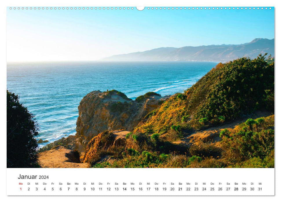 Am Strand von Malibu (CALVENDO Wandkalender 2024)