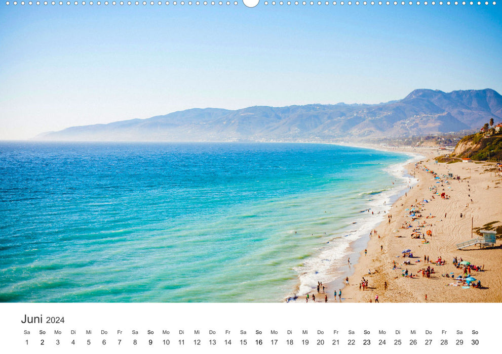 On the beach in Malibu (CALVENDO wall calendar 2024) 