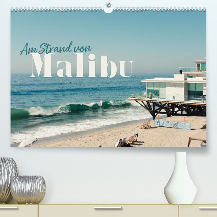 Sur la plage de Malibu (Calendrier mural CALVENDO Premium 2024) 