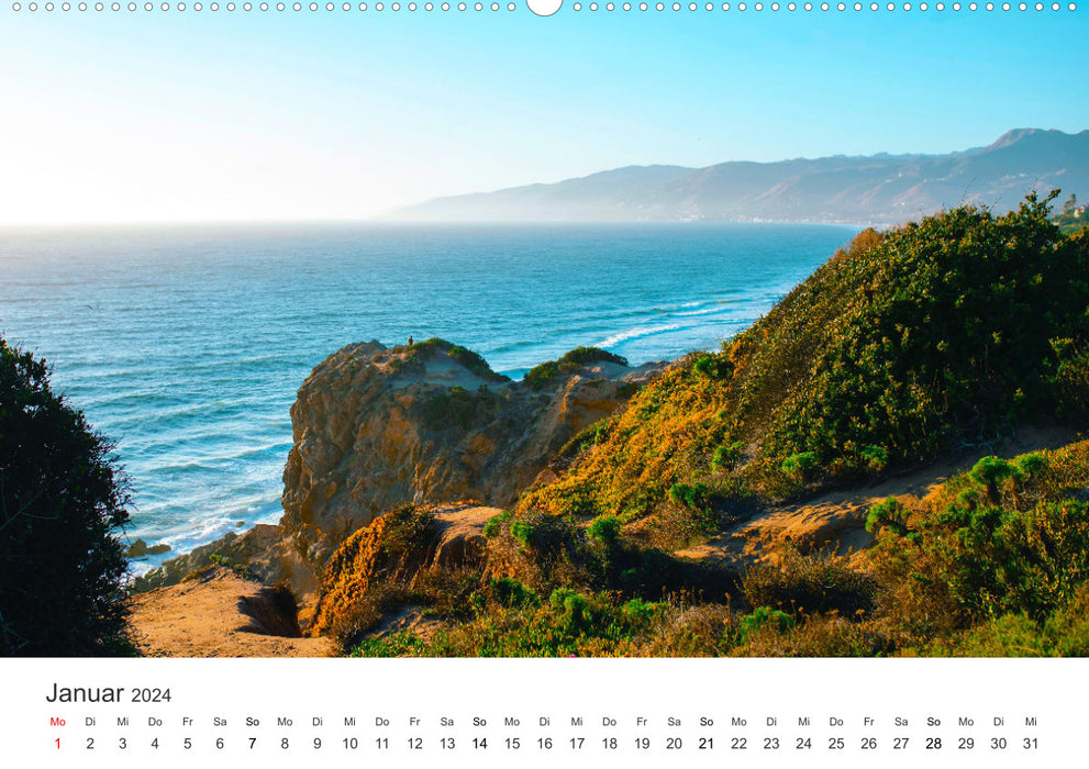 Am Strand von Malibu (CALVENDO Premium Wandkalender 2024)