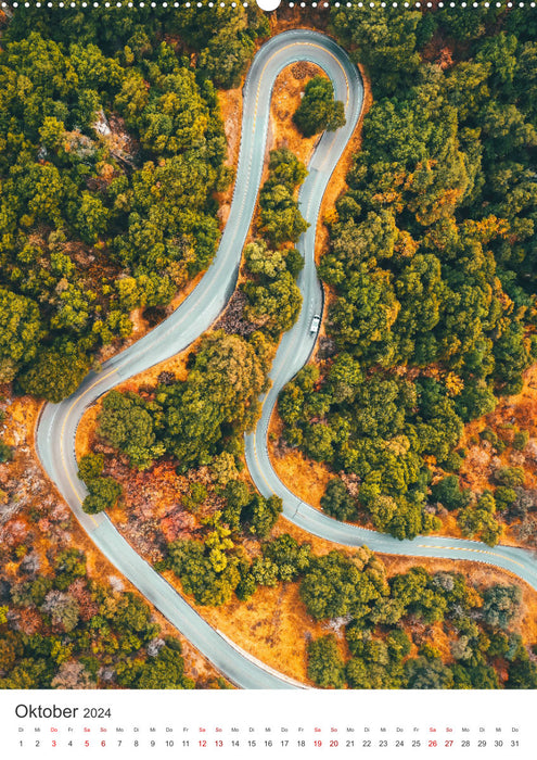 Images spectaculaires d’un drone (Calendrier mural CALVENDO Premium 2024) 