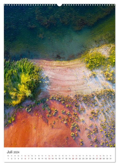 Images spectaculaires d’un drone (Calendrier mural CALVENDO Premium 2024) 