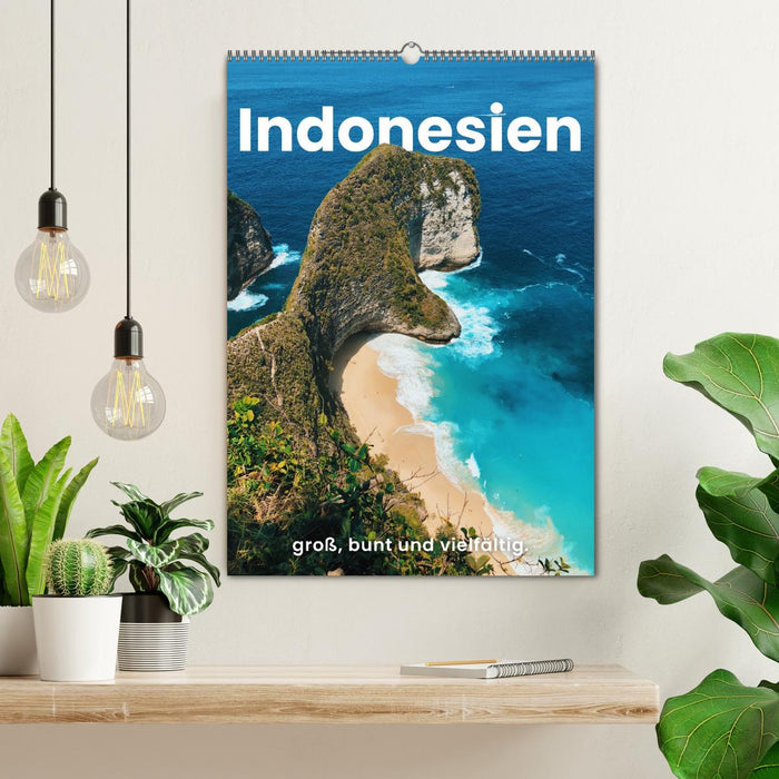 Indonesien - groß, bunt und vielfältig. (CALVENDO Wandkalender 2024)