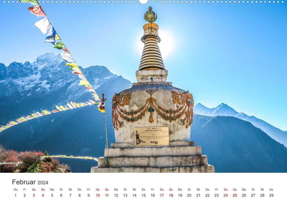 Nepal - Mitten im Himalaya (CALVENDO Wandkalender 2024)