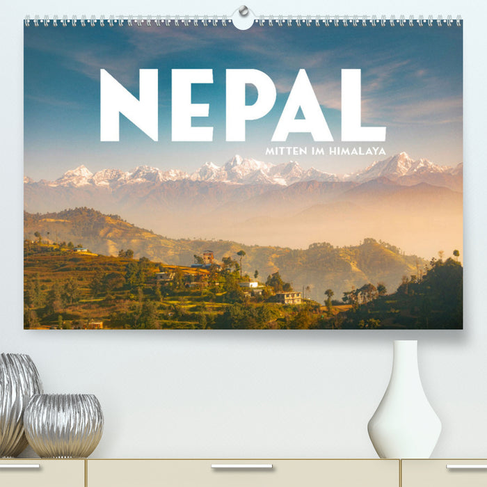 Népal - Au milieu de l'Himalaya (Calvendo Premium Wall Calendar 2024) 