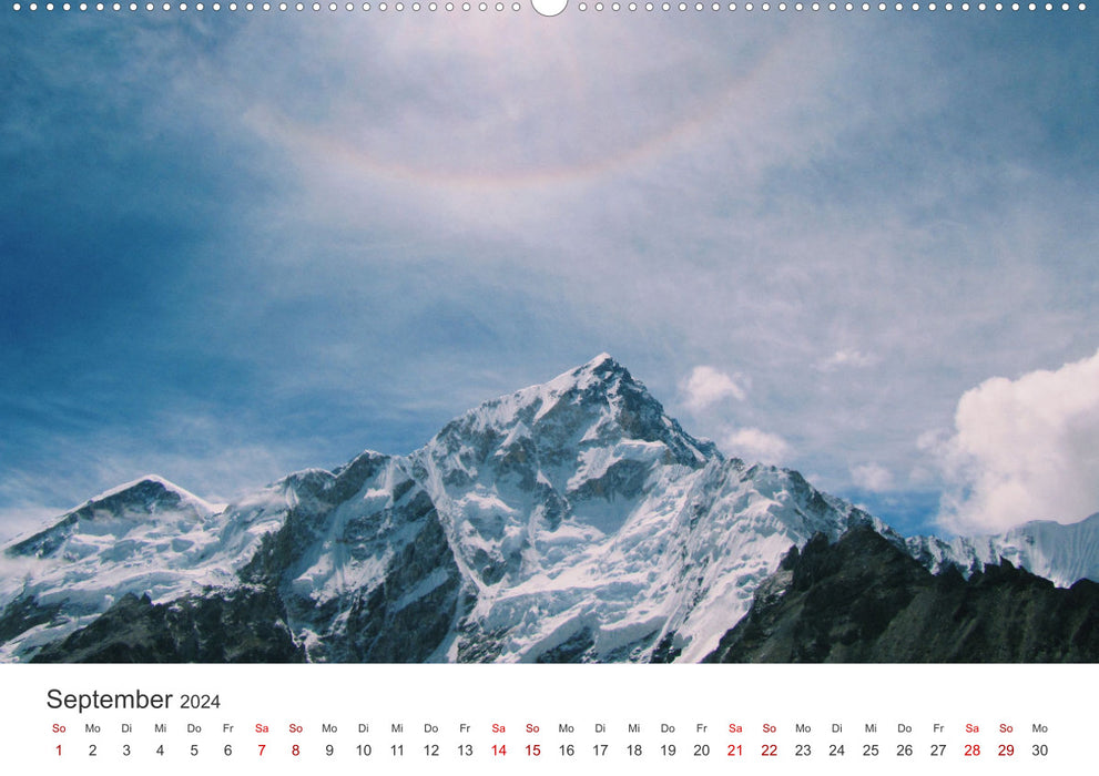 Népal - Au milieu de l'Himalaya (Calvendo Premium Wall Calendar 2024) 