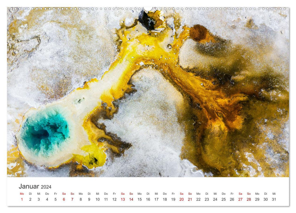 Yellowstone - Wie von einem anderen Stern. (CALVENDO Wandkalender 2024)
