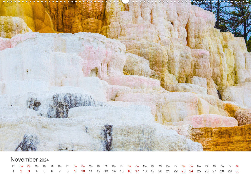 Yellowstone - Wie von einem anderen Stern. (CALVENDO Premium Wandkalender 2024)