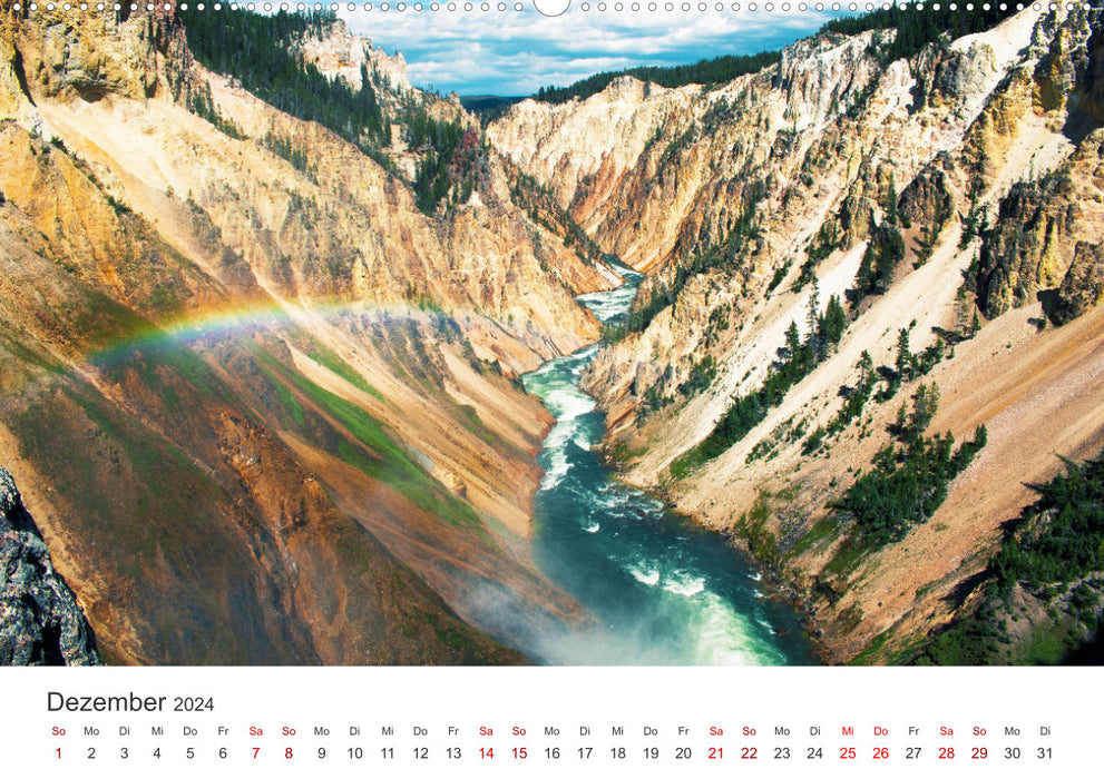 Yellowstone – Comme sur une autre planète. (Calendrier mural CALVENDO Premium 2024) 