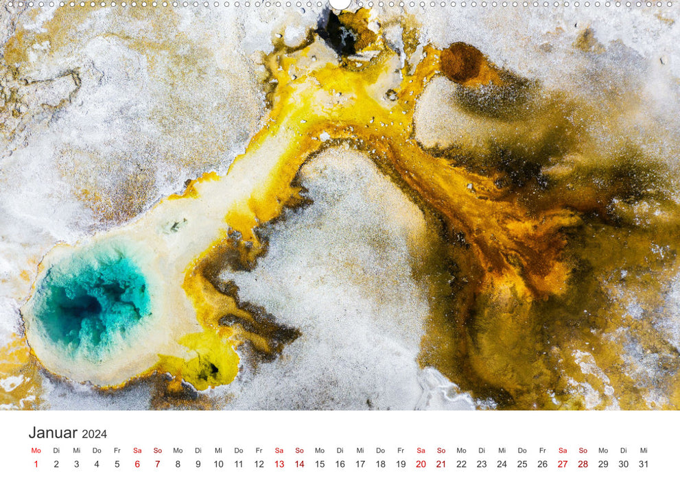 Yellowstone - Wie von einem anderen Stern. (CALVENDO Premium Wandkalender 2024)