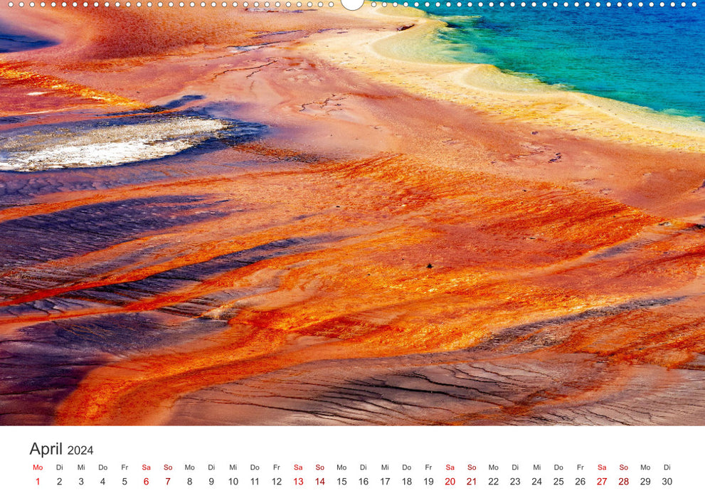 Yellowstone – Comme sur une autre planète. (Calendrier mural CALVENDO Premium 2024) 