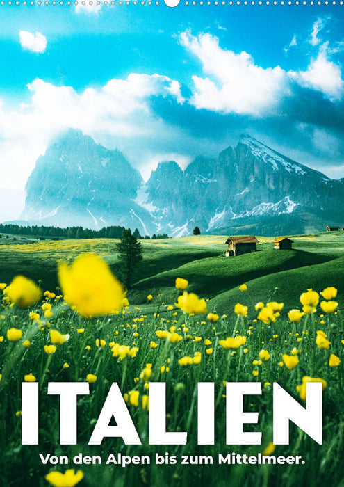 Italy - From the Alps to the Mediterranean. (CALVENDO wall calendar 2024) 