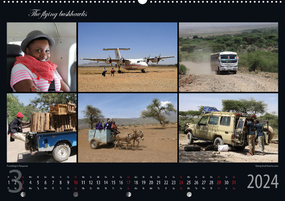 Tanzania Viewpoint 2024 (CALVENDO Premium Wall Calendar 2024) 