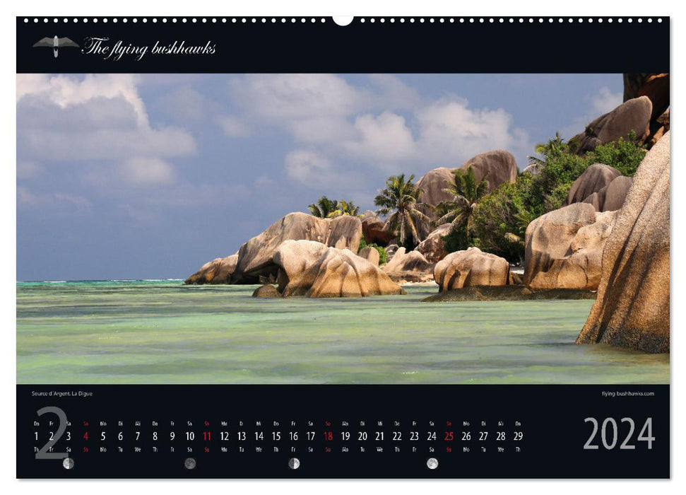 Seychelles perspective 2024 (CALVENDO wall calendar 2024) 