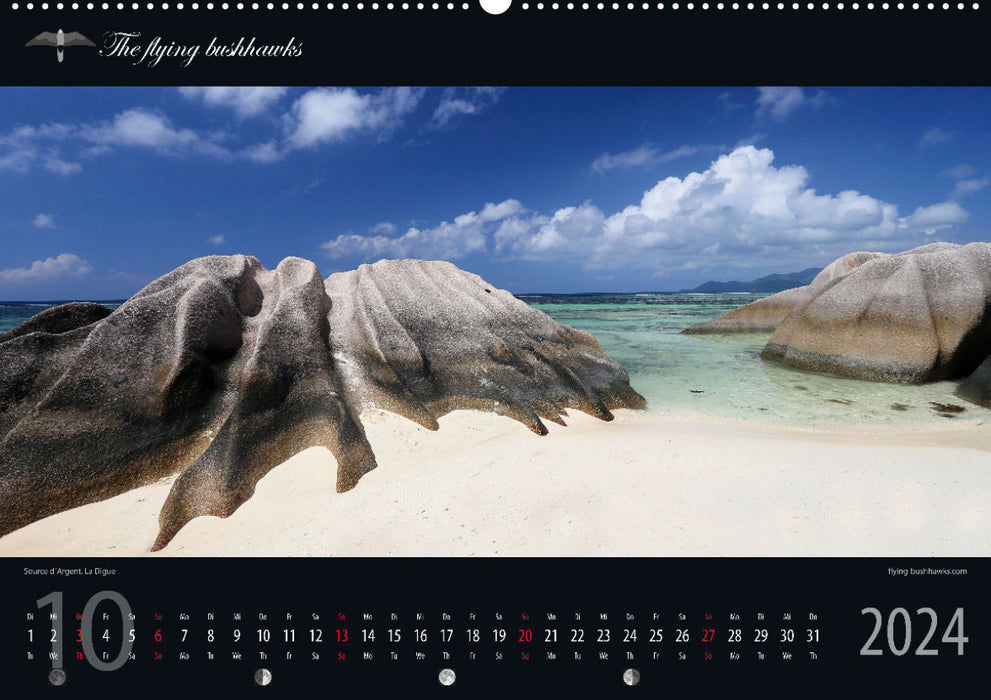Seychelles Viewpoint 2024 (CALVENDO Premium Wall Calendar 2024) 