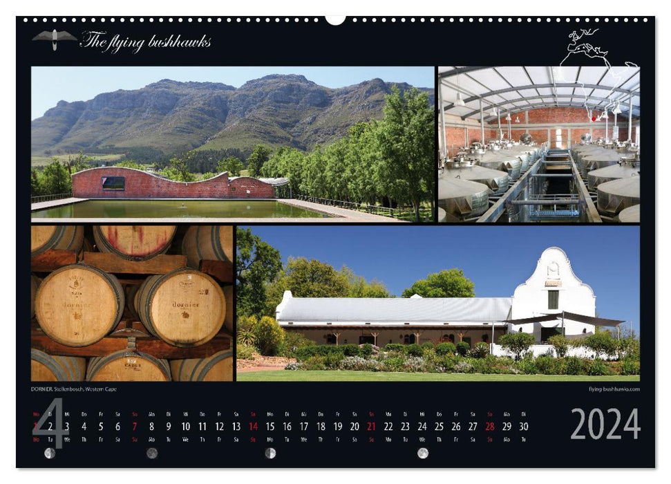 Wein & Architektur 2024 (CALVENDO Wandkalender 2024)