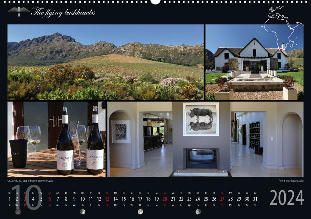 Wine &amp; Architecture 2024 (CALVENDO Premium Wall Calendar 2024) 